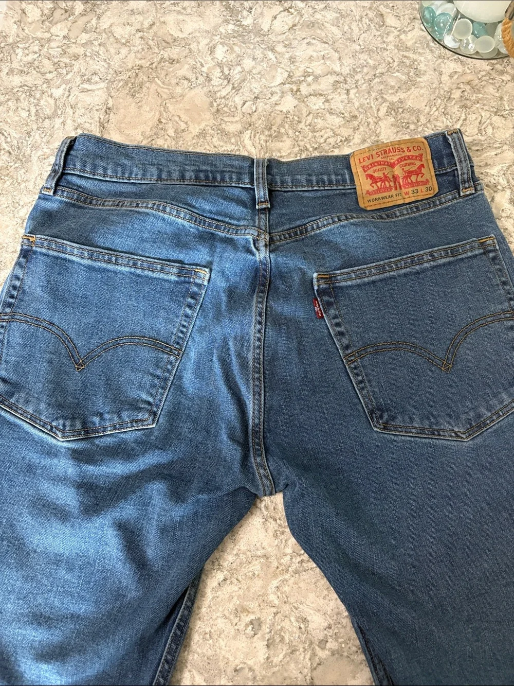 Levi's Men's Medium Blue Straight-Leg Jeans